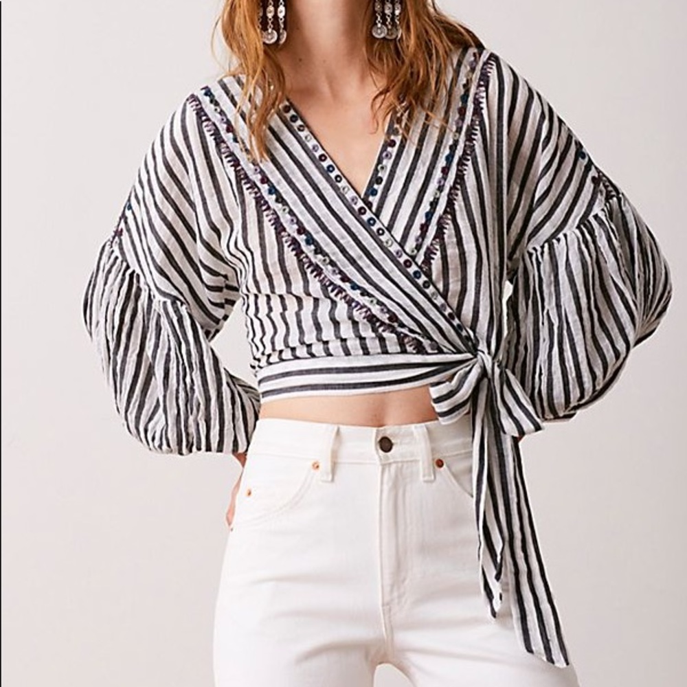 *SALE Wrap tie top